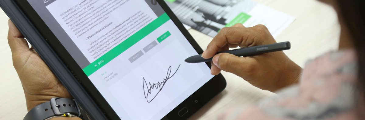electronic signature pads